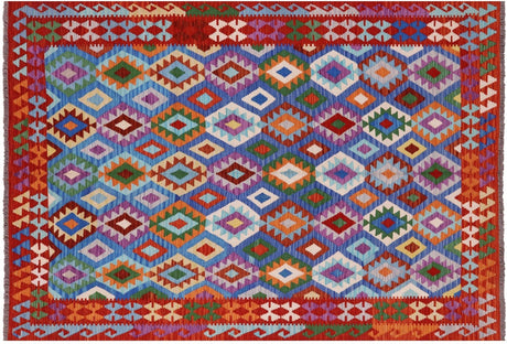 Reversible Kilim Flat Weave Wool On Wool Rug - Manhattan Rugs