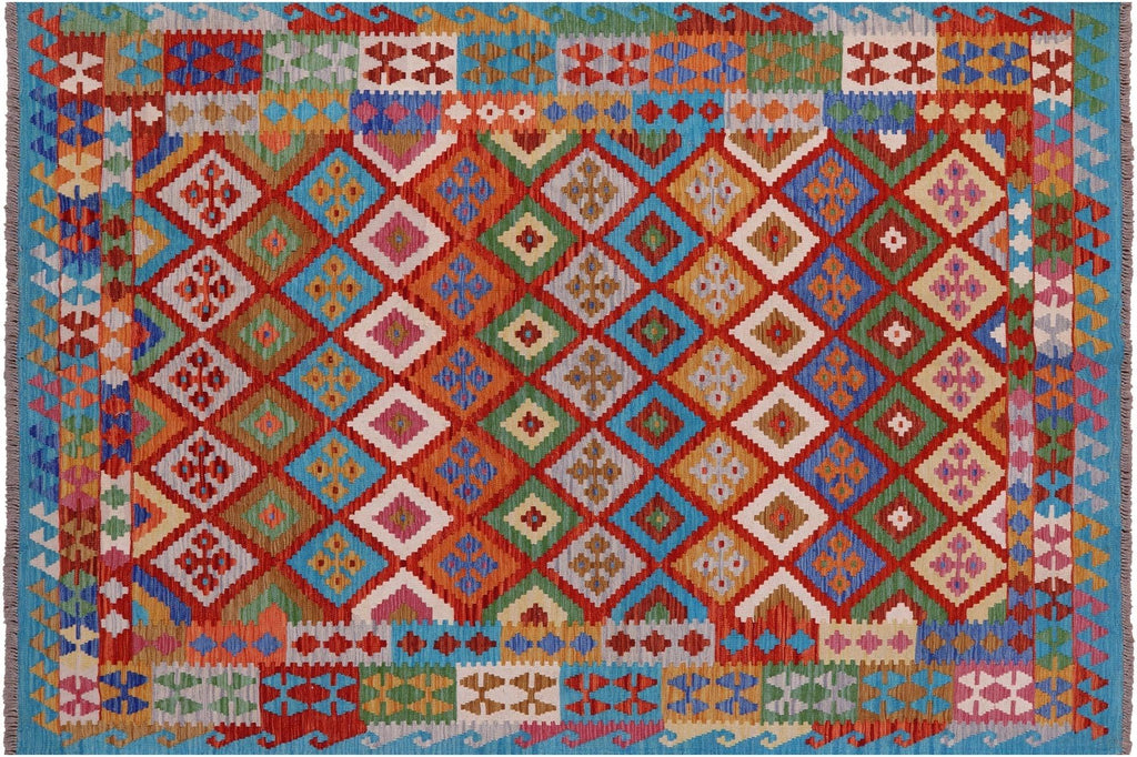 Reversible Kilim Flat Weave Wool On Wool Rug - Manhattan Rugs