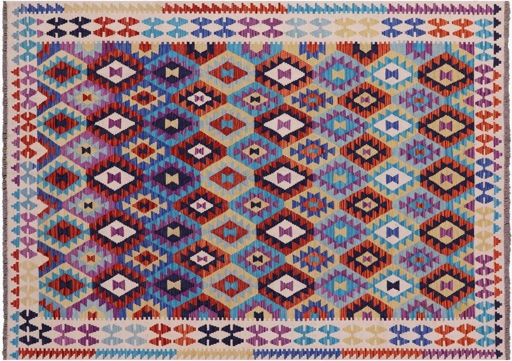 Reversible Flat Weave Kilim Wool On Wool Rug - Manhattan Rugs