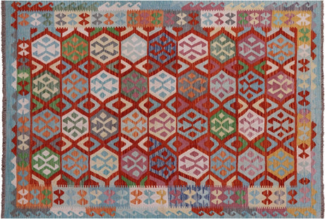 Wool On Wool Kilim Flat Weave Reversible Rug - Manhattan Rugs