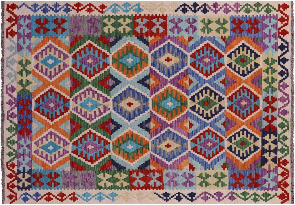 Wool On Wool Flat Weave Kilim Reversible Rug - Manhattan Rugs