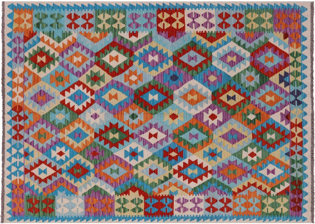 Wool On Wool Flat Weave Kilim Reversible Rug - Manhattan Rugs