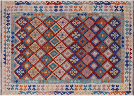 Reversible Kilim Flat Weave Wool On Wool Rug - Manhattan Rugs