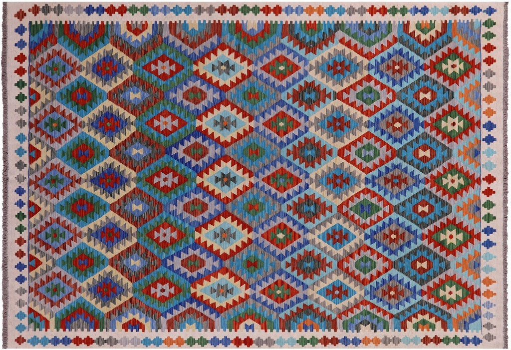 Kilim Flat Weave Reversible Wool On Wool Rug - Manhattan Rugs