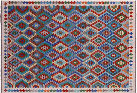 Kilim Flat Weave Reversible Wool On Wool Rug - Manhattan Rugs