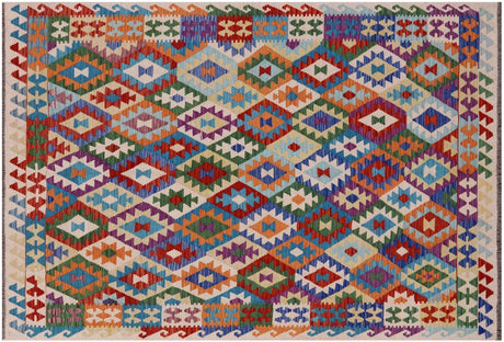 Kilim Flat Weave Reversible Wool On Wool Rug - Manhattan Rugs