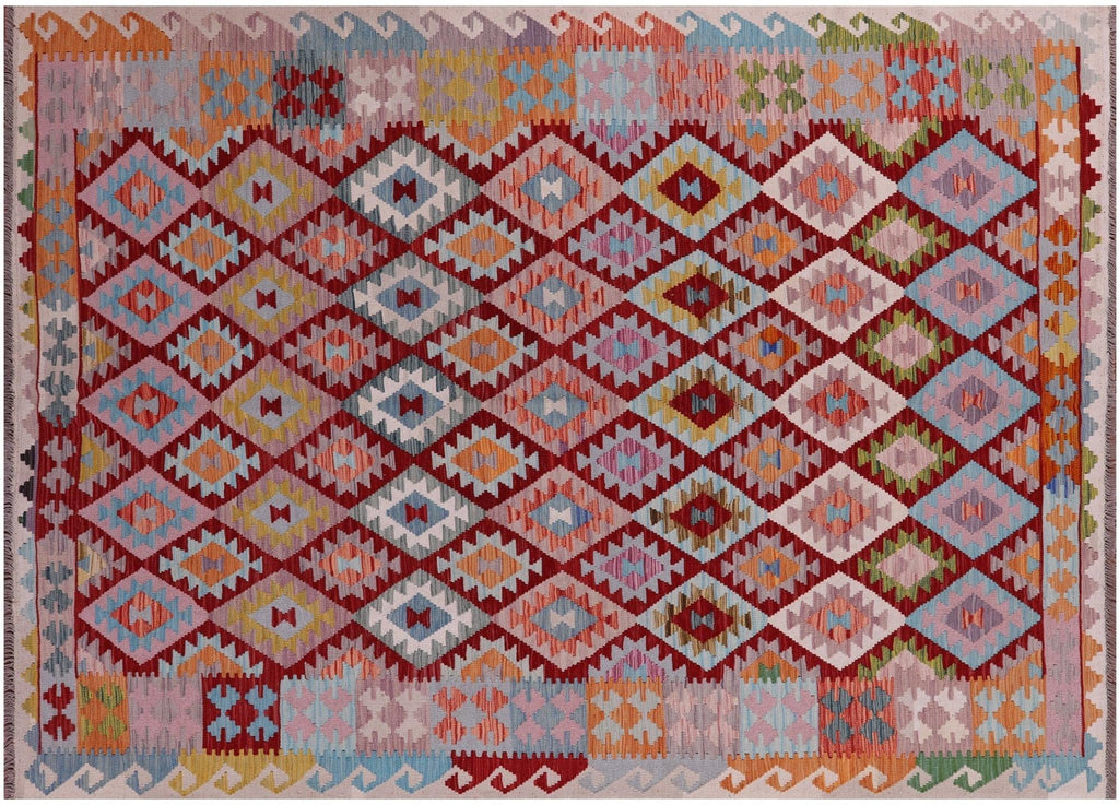 Kilim Flat Weave Wool On Wool Reversible Rug - Manhattan Rugs