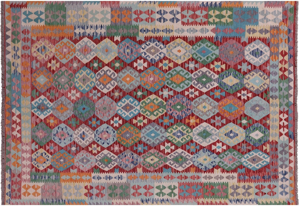 Kilim Flat Weave Wool On Wool Reversible Rug - Manhattan Rugs