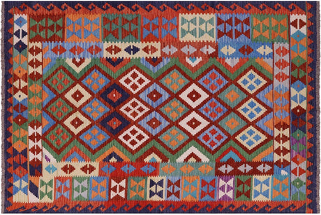 Reversible Wool On Wool Kilim Flat Weave Rug - Manhattan Rugs