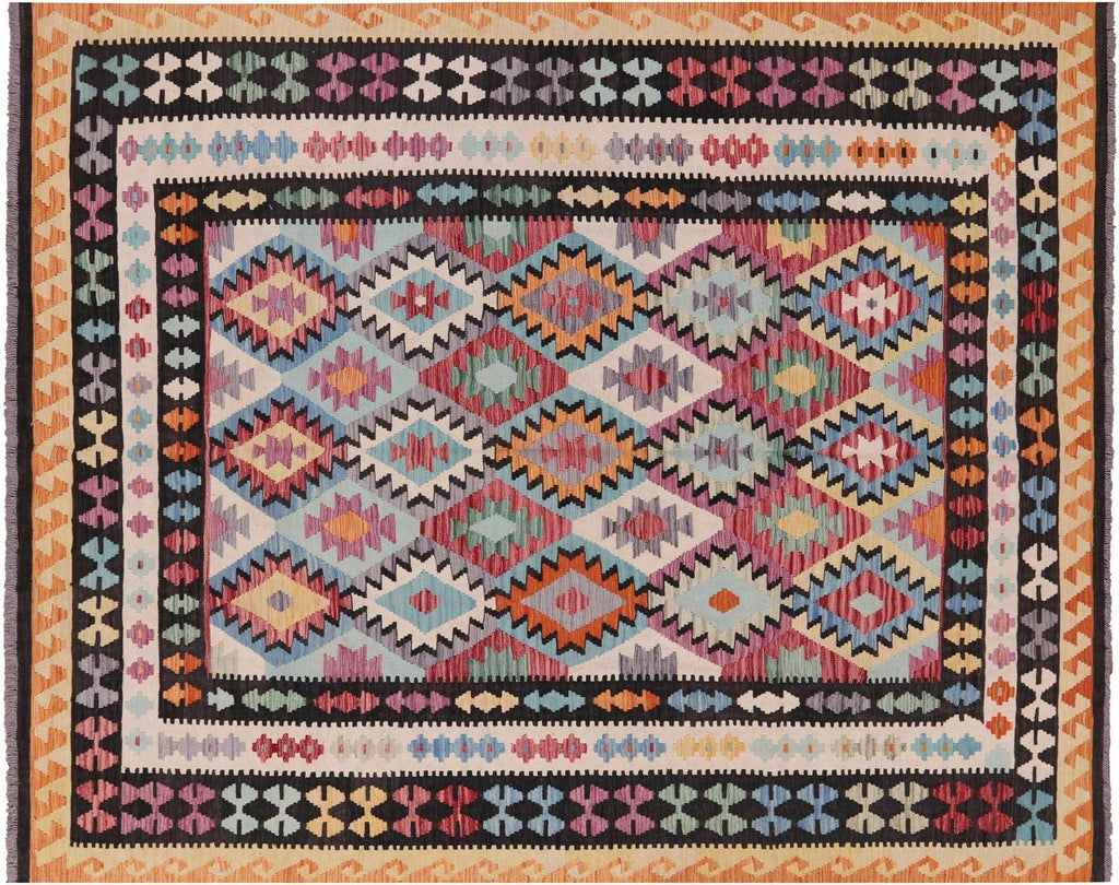 Flat Weave Kilim Reversible Wool On Wool Rug - Manhattan Rugs