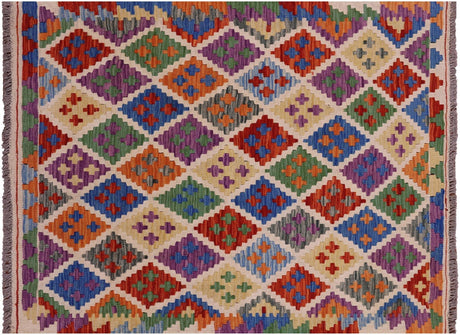 Reversible Wool On Wool Kilim Flat Weave Rug - Manhattan Rugs