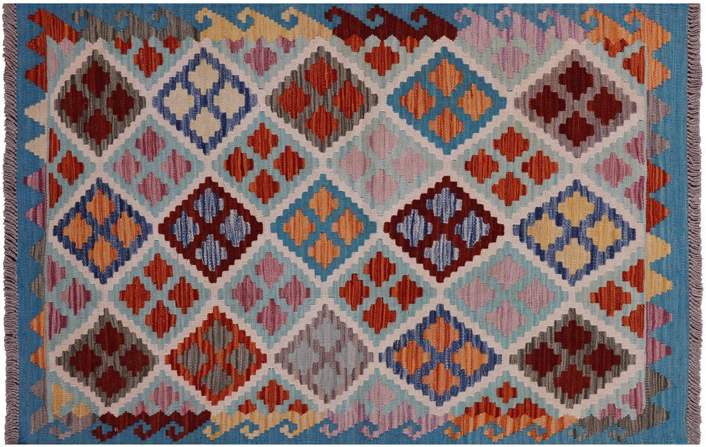 Kilim Flat Weave Wool On Wool Reversible Rug - Manhattan Rugs