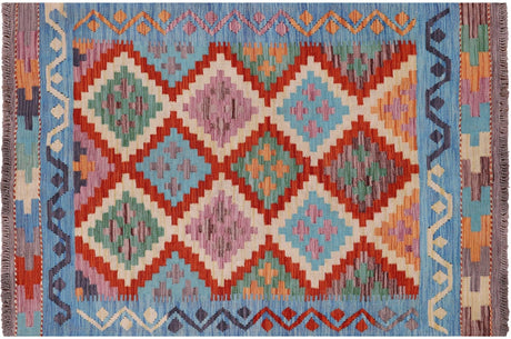 Flat Weave Kilim Reversible Wool On Wool Rug - Manhattan Rugs