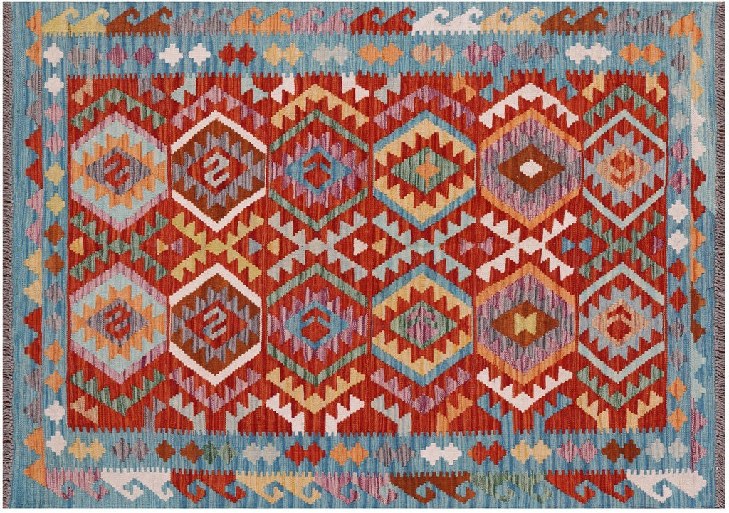 Kilim Flat Weave Reversible Wool On Wool Rug - Manhattan Rugs