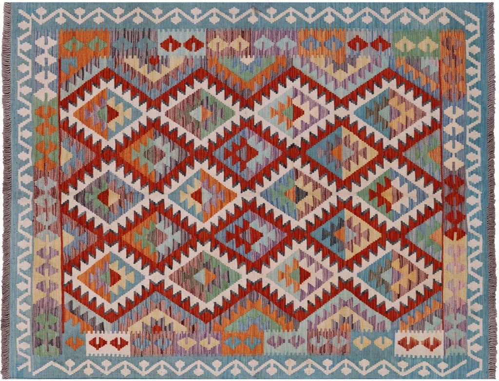 Kilim Flat Weave Wool On Wool Reversible Rug - Manhattan Rugs