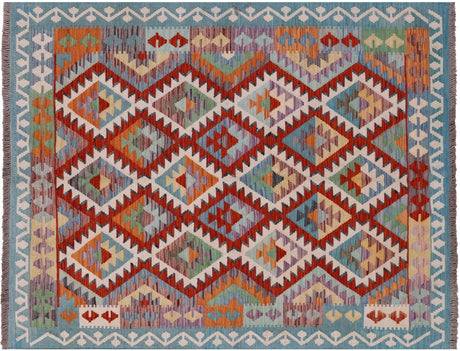 Kilim Flat Weave Wool On Wool Reversible Rug - Manhattan Rugs