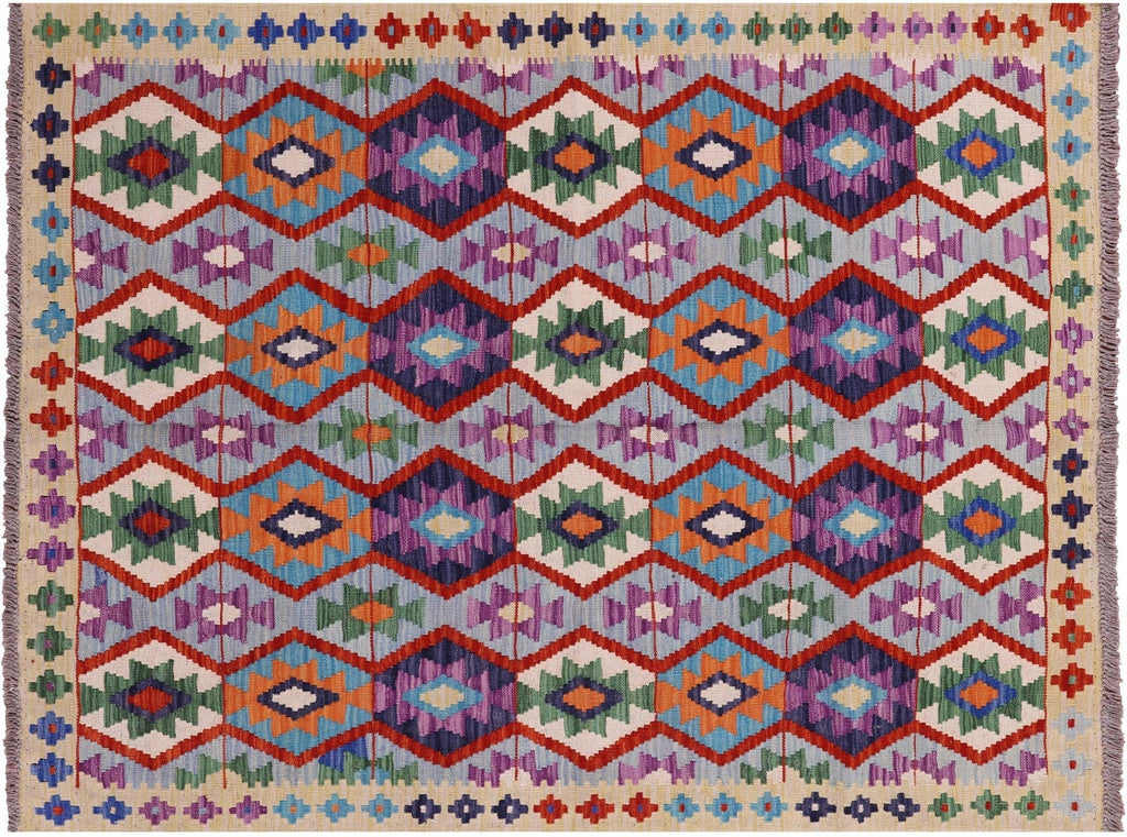 Reversible Flat Weave Kilim Wool On Wool Rug - Manhattan Rugs