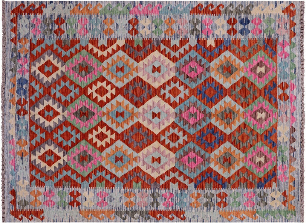 Reversible Kilim Flat Weave Wool On Wool Rug - Manhattan Rugs