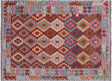 Reversible Kilim Flat Weave Wool On Wool Rug - Manhattan Rugs