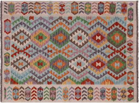 Kilim Flat Weave Reversible Wool On Wool Rug - Manhattan Rugs