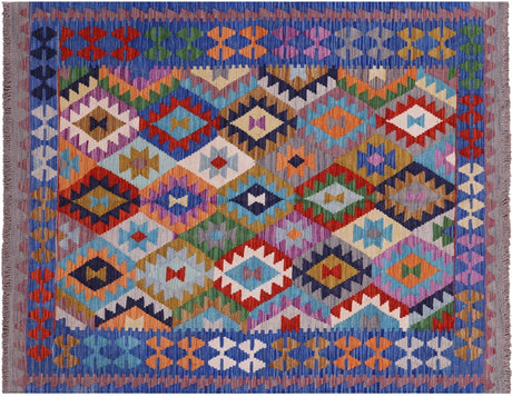 Wool On Wool Reversible Kilim Flat Weave Rug - Manhattan Rugs