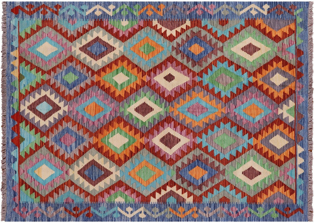 Kilim Flat Weave Reversible Wool On Wool Rug - Manhattan Rugs