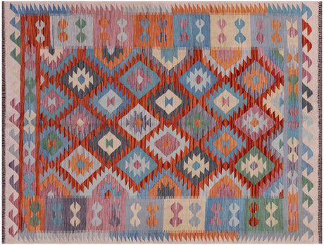 Kilim Flat Weave Wool On Wool Reversible Rug - Manhattan Rugs