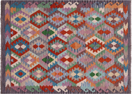 Kilim Flat Weave Wool On Wool Reversible Rug - Manhattan Rugs