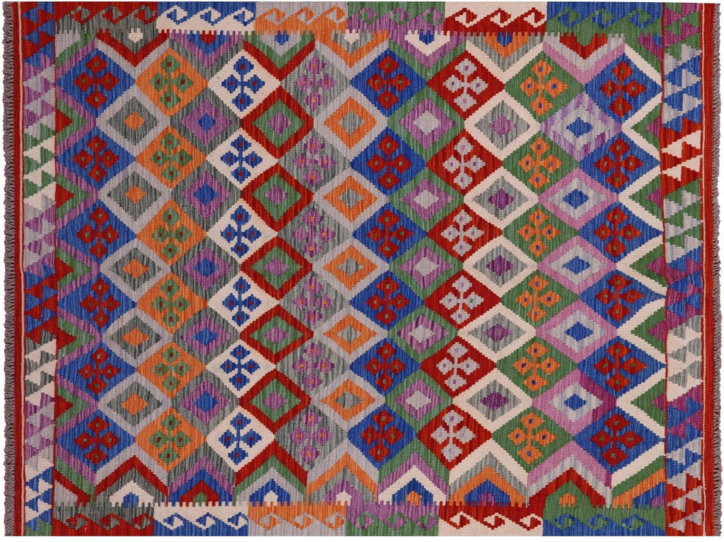 Wool On Wool Kilim Flat Weave Reversible Rug - Manhattan Rugs