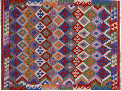 Wool On Wool Kilim Flat Weave Reversible Rug - Manhattan Rugs