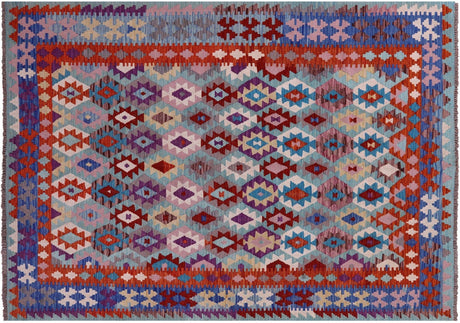 Reversible Kilim Flat Weave Wool On Wool Rug - Manhattan Rugs