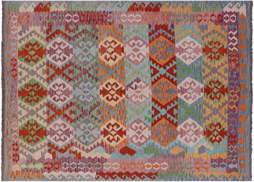 Flat Weave Kilim Reversible Wool On Wool Rug - Manhattan Rugs