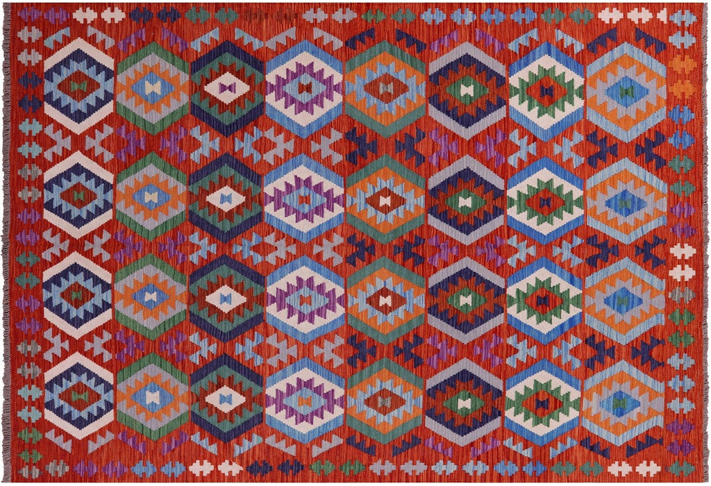 Reversible Wool On Wool Kilim Flat Weave Rug - Manhattan Rugs