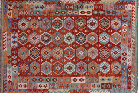 Reversible Kilim Flat Weave Wool On Wool Rug - Manhattan Rugs