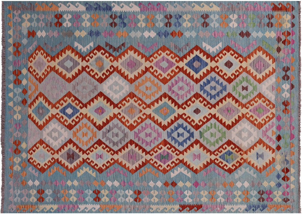Kilim Flat Weave Reversible Wool On Wool Rug - Manhattan Rugs