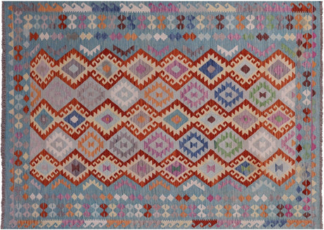 Kilim Flat Weave Reversible Wool On Wool Rug - Manhattan Rugs