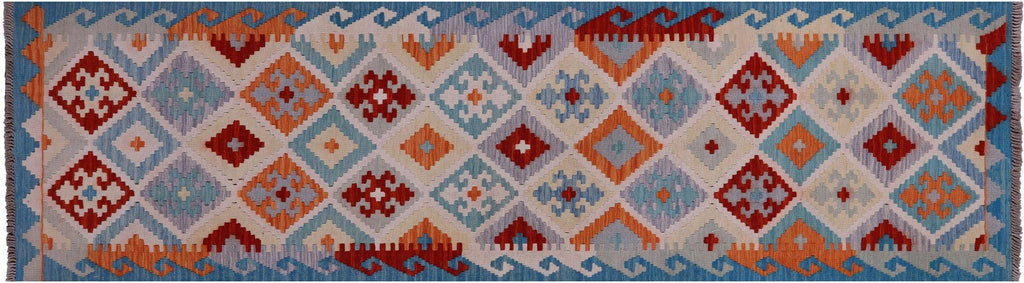 Reversible Kilim Flat Weave Wool On Wool Runner Rug - Manhattan Rugs