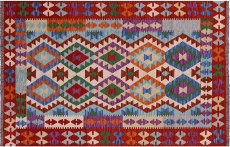 Reversible Kilim Flat Weave Wool On Wool Rug - Manhattan Rugs