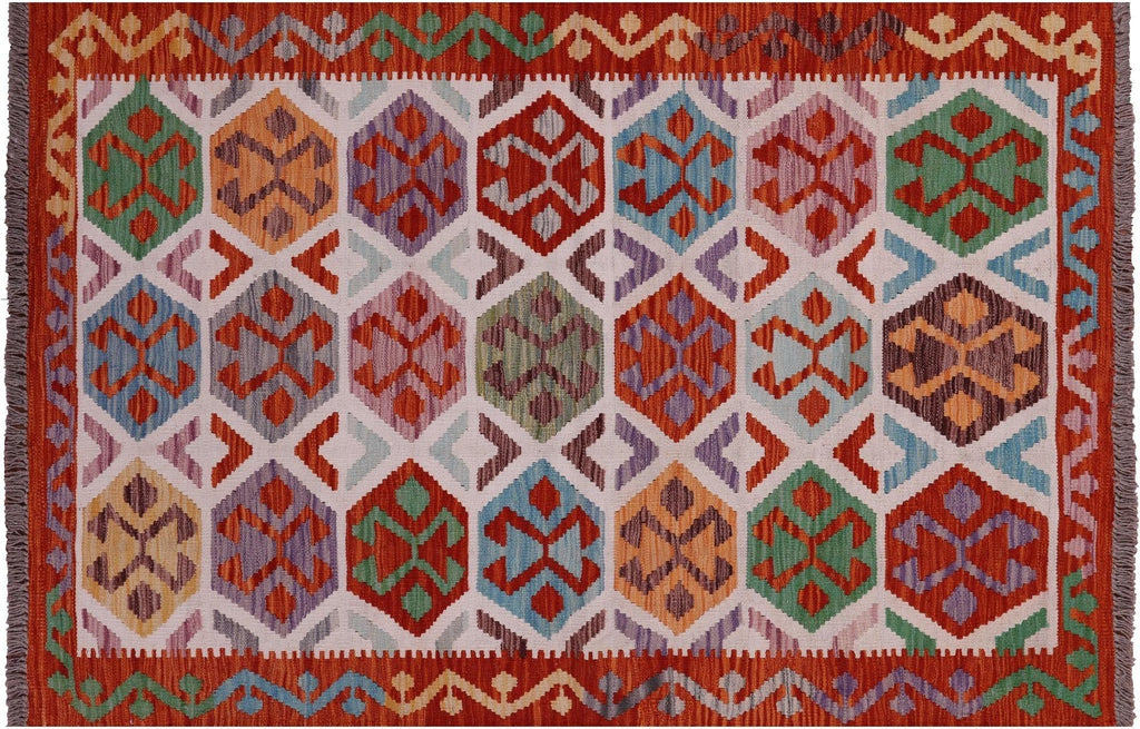 Reversible Kilim Flat Weave Wool On Wool Rug - Manhattan Rugs