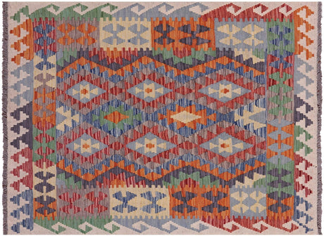 Wool On Wool Reversible Kilim Flat Weave Rug - Manhattan Rugs