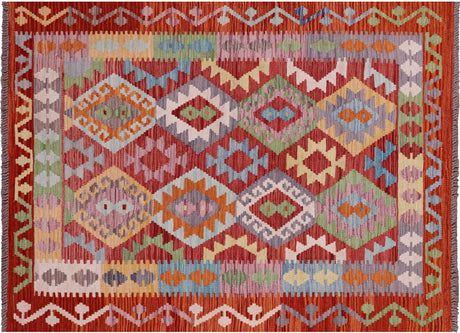 Reversible Kilim Flat Weave Wool On Wool Rug - Manhattan Rugs