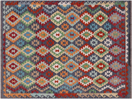 Reversible Kilim Flat Weave Wool On Wool Rug - Manhattan Rugs