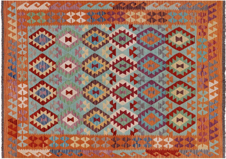 Wool On Wool Reversible Kilim Flat Weave Rug - Manhattan Rugs