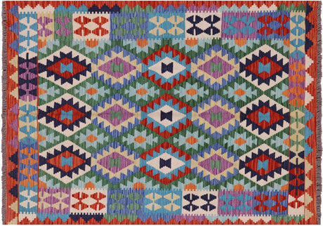 Wool On Wool Reversible Flat Weave Kilim Rug - Manhattan Rugs