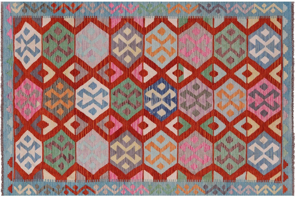 Reversible Kilim Flat Weave Wool On Wool Rug - Manhattan Rugs