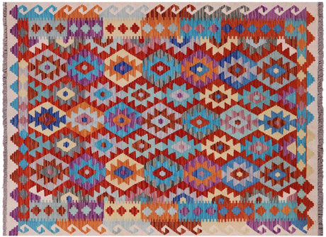 Reversible Flat Weave Kilim Wool On Wool Rug - Manhattan Rugs