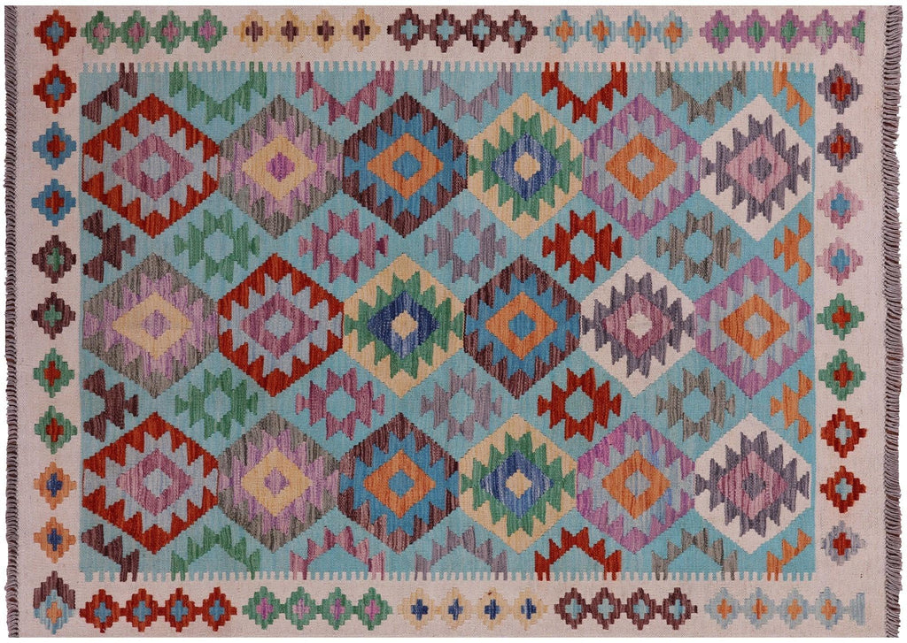 Reversible Wool On Wool Kilim Flat Weave Rug - Manhattan Rugs