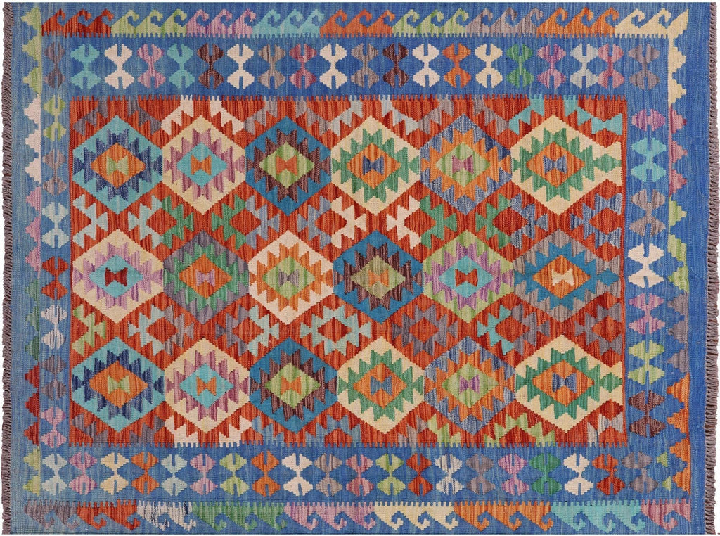 Reversible Kilim Flat Weave Wool On Wool Rug - Manhattan Rugs