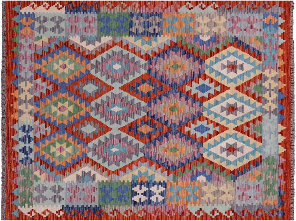 Kilim Flat Weave Reversible Wool On Wool Rug - Manhattan Rugs