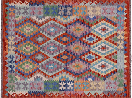 Kilim Flat Weave Reversible Wool On Wool Rug - Manhattan Rugs